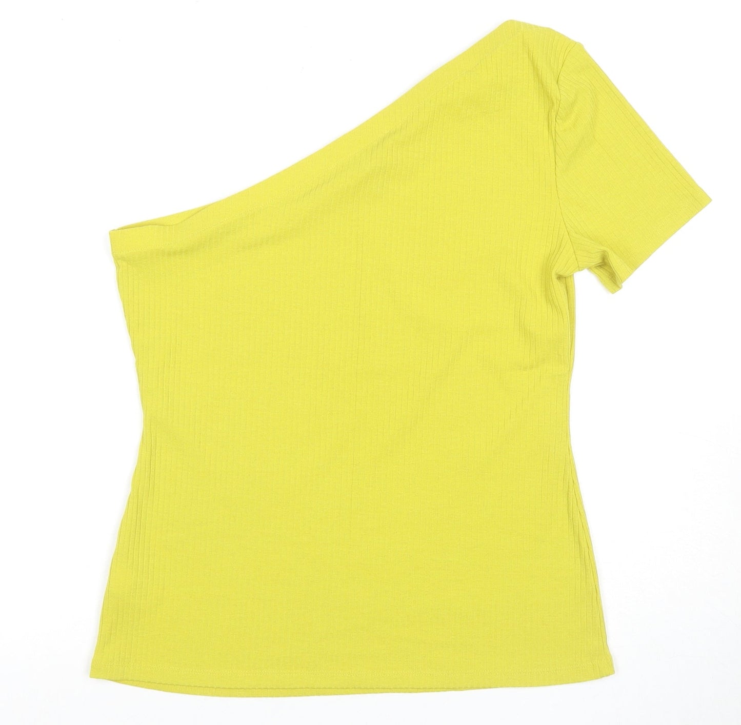Womens UK Size 14 NEXT Yellow Basic T-Shirt
