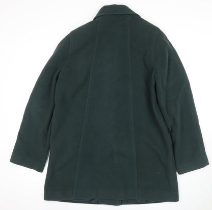 Womens UK Size 14 BHS Green Overcoat