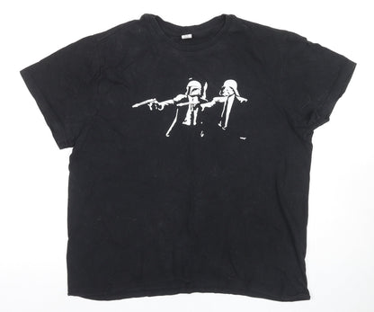 Mens UK Size M Club Black  T-Shirt
