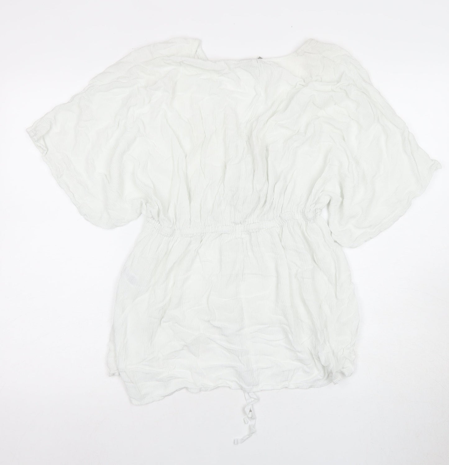 Womens UK Size 12 ASOS White Tunic Blouse