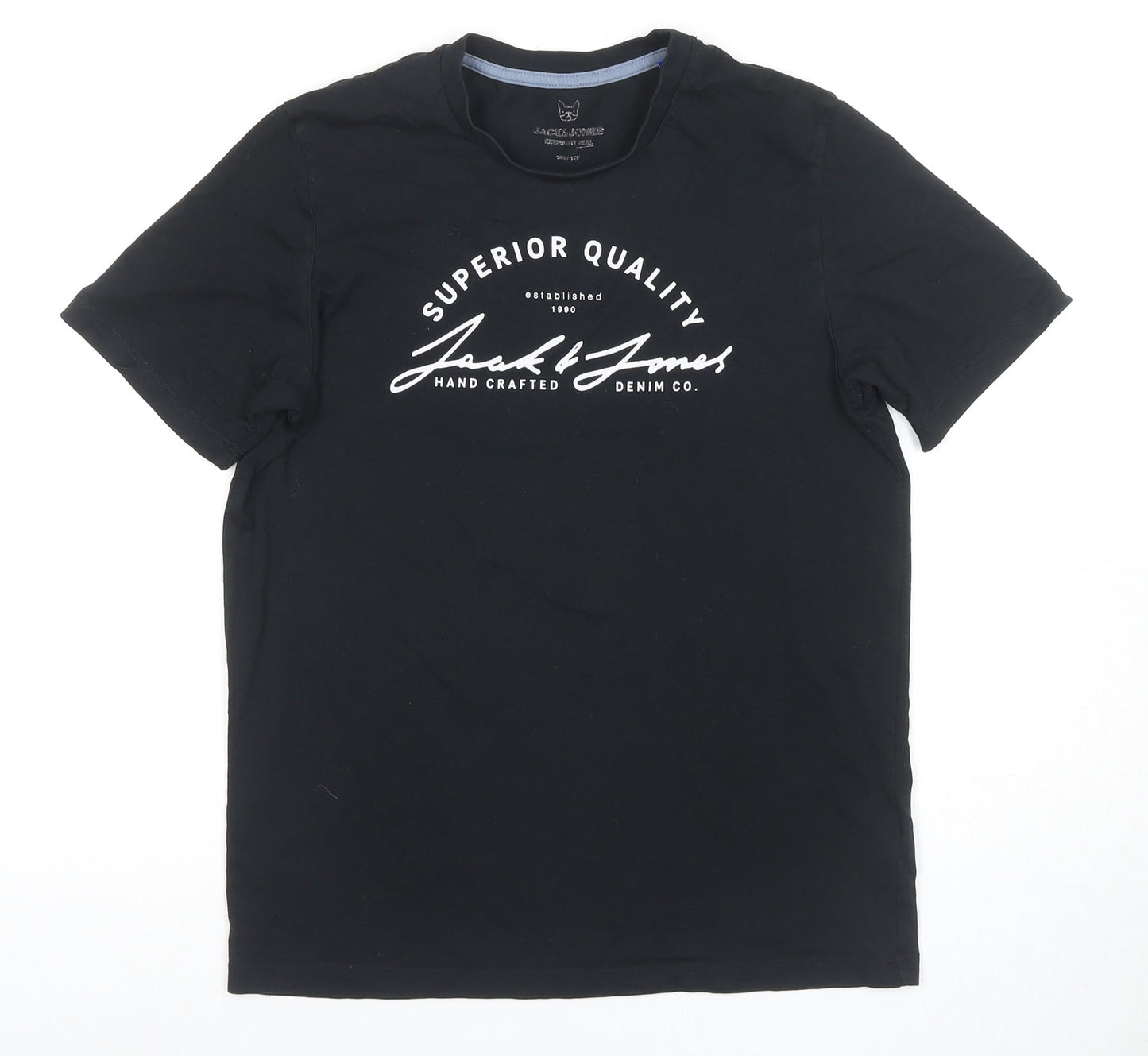 Jack & Jones Boys Black XL Graphic Print T-Shirt