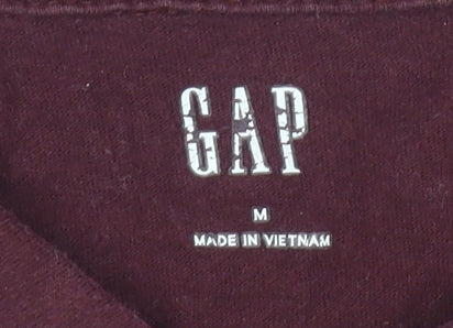 GAP Men's Red Polo Shirt M, Short Sleeves, Cotton