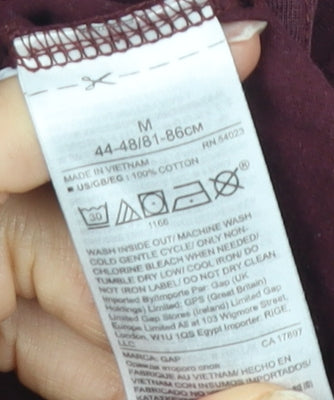 GAP Men's Red Polo Shirt M, Short Sleeves, Cotton