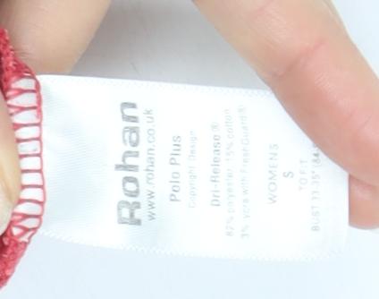 Womens UK Size S Rohan Red  Polo