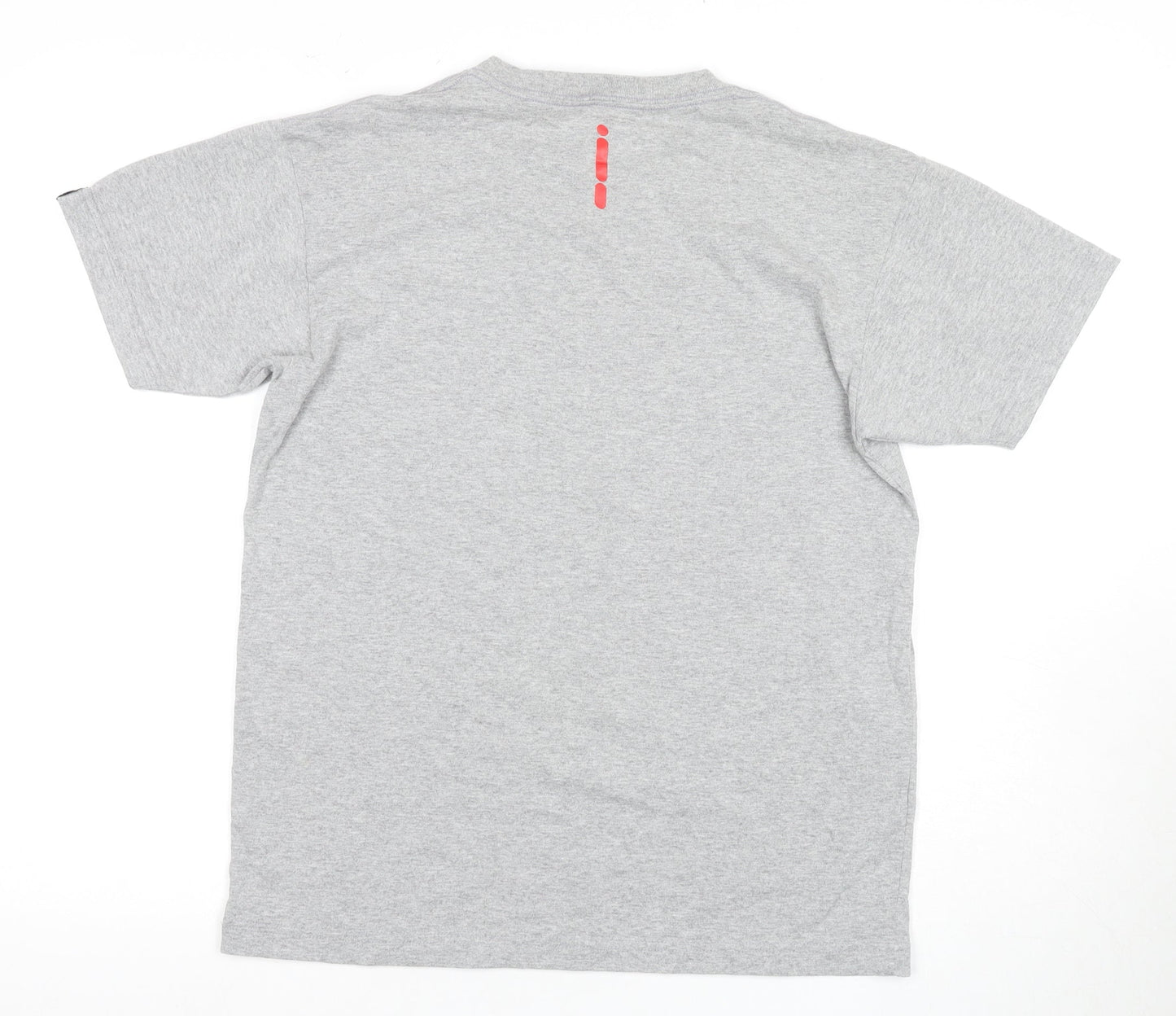 Bonk Men's Grey Medium Crew Neck T-Shirt