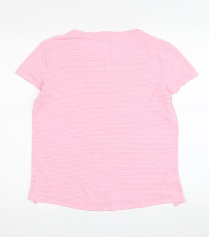 Womens UK Size 12 adidas Pink  T-Shirt