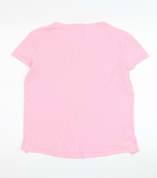 Womens UK Size 12 adidas Pink  T-Shirt