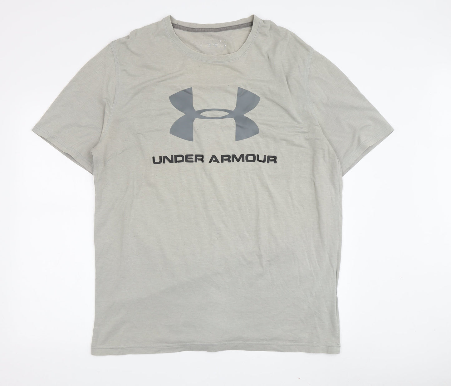 Under Armour Men's Grey T-Shirt, Large, Crew Neck