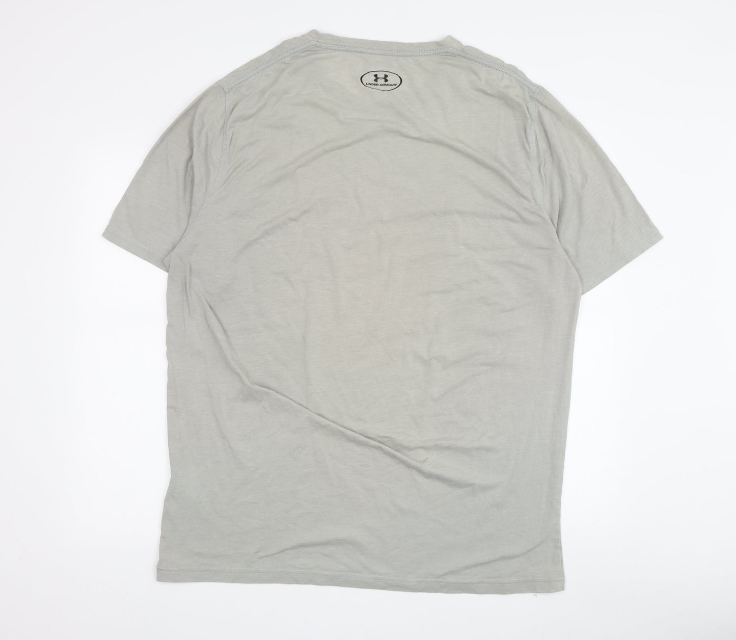 Under Armour Men's Grey T-Shirt, Large, Crew Neck