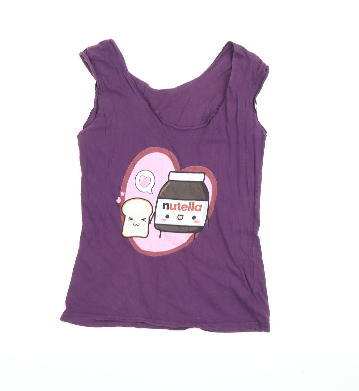Womens UK Size S American Apparel Purple Basic Tank