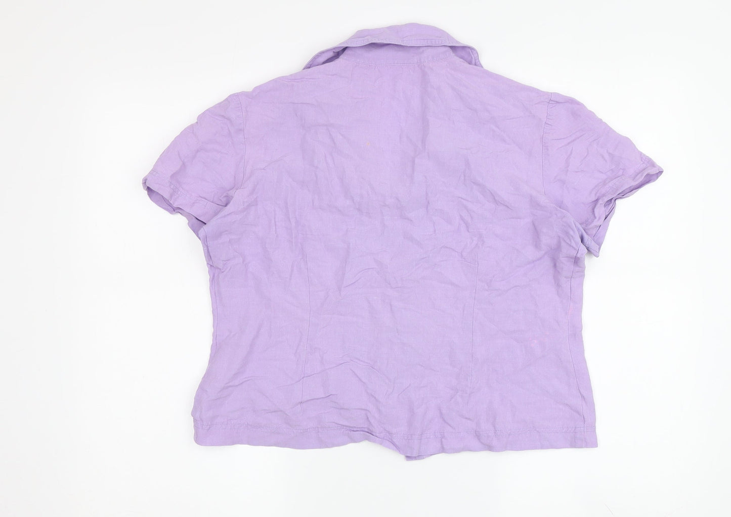 Womens UK Size 14 Wallis Purple  Button-Up