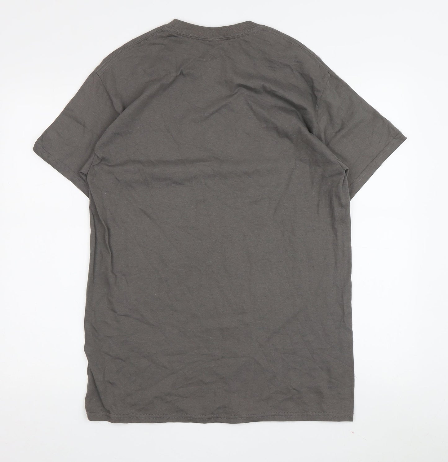 Adidas Men's Grey Graphic Print T-Shirt M