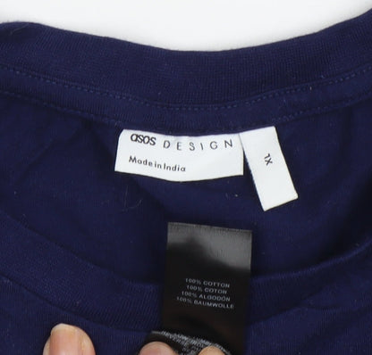 Mens UK Size XL ASOS DESIGN Blue  T-Shirt