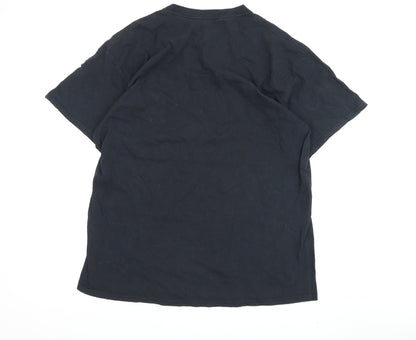 Urban Outfitters Black Cityscape T-Shirt - S, Oversized Fit