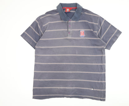 Stoke City FC Men's Grey XL Polo Shirt