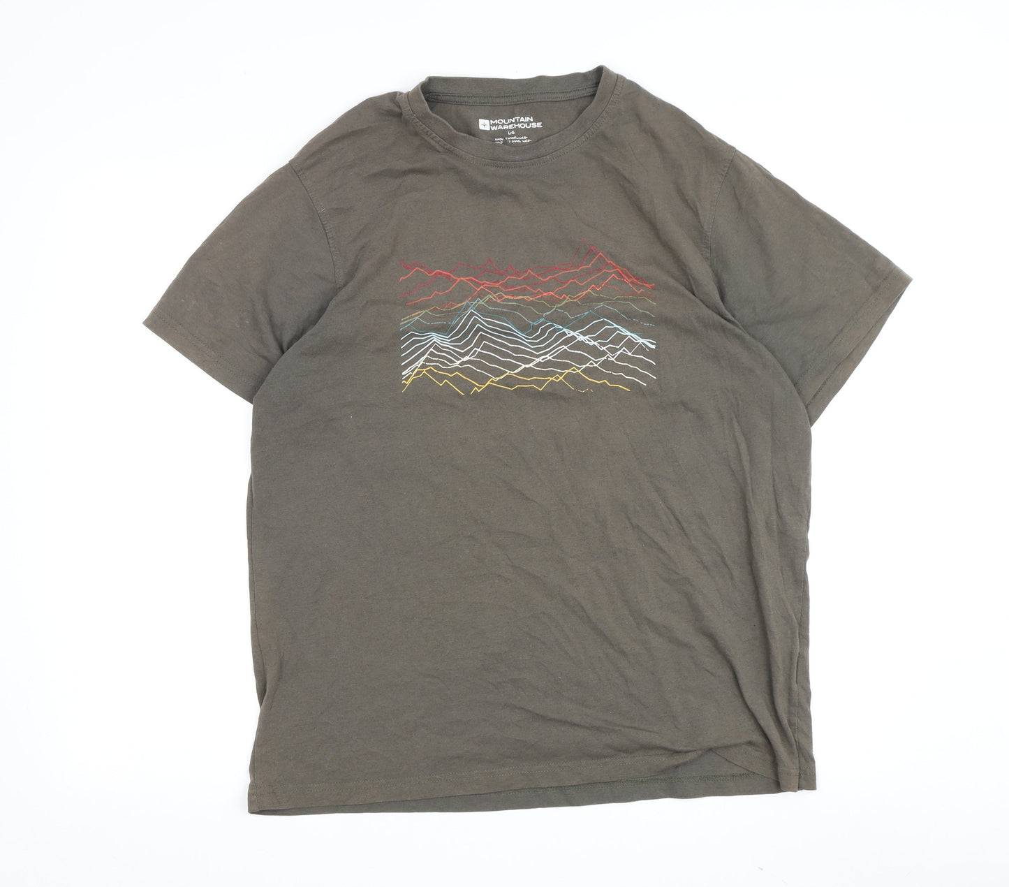 Mountain Warehouse Men's Brown Nature Graphic Tee L