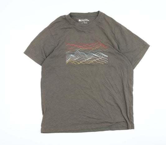 Mountain Warehouse Men's Brown Nature Graphic Tee L