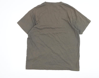 Mountain Warehouse Men's Brown Nature Graphic Tee L