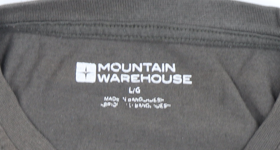 Mountain Warehouse Men's Brown Nature Graphic Tee L