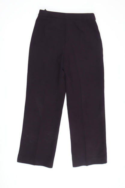Womens UK Size 10 Marks and Spencer Regular Fit Dress Pants Purple Trousers
