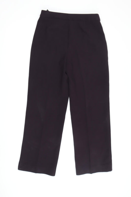 Womens UK Size 10 Marks and Spencer Regular Fit Dress Pants Purple Trousers