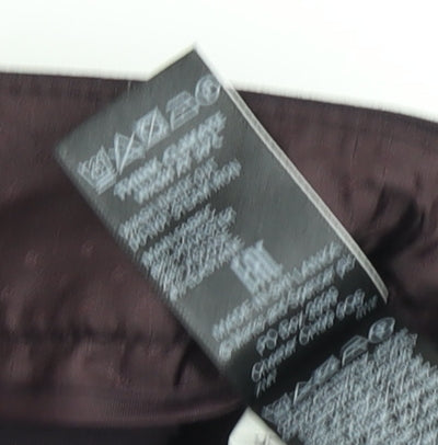 Womens UK Size 10 Marks and Spencer Regular Fit Dress Pants Purple Trousers