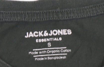 Mens UK Size S JACK & JONES Green  T-Shirt
