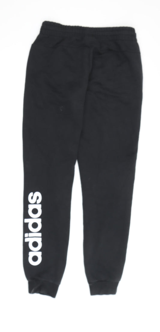 adidas Unisex Black Jogger Trousers Size S