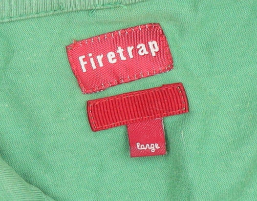 Mens UK Size L Firetrap Green Basic Jacket