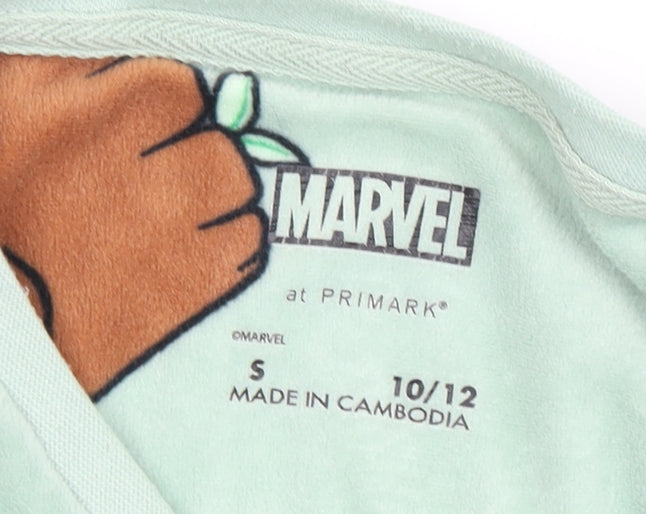 Marvel Women's Green Pyjama Top, Size 10-12, Groot Print
