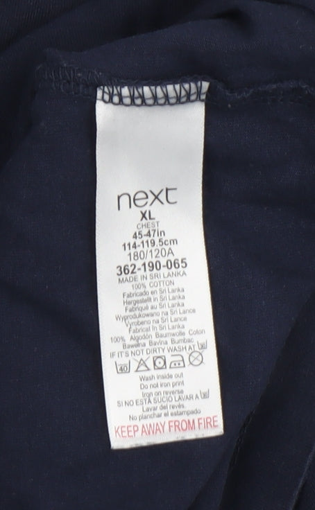 Next Men's Blue Star Wars Christmas T-Shirt XL