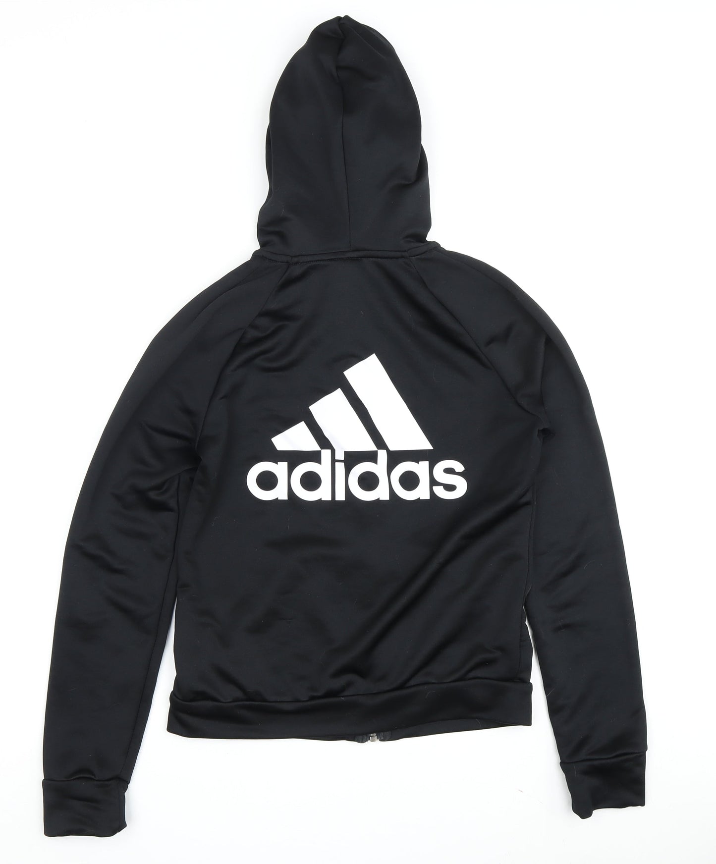 Adidas Boys Black Full Zip Hoodie Size S