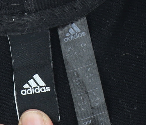 Adidas Boys Black Full Zip Hoodie Size S