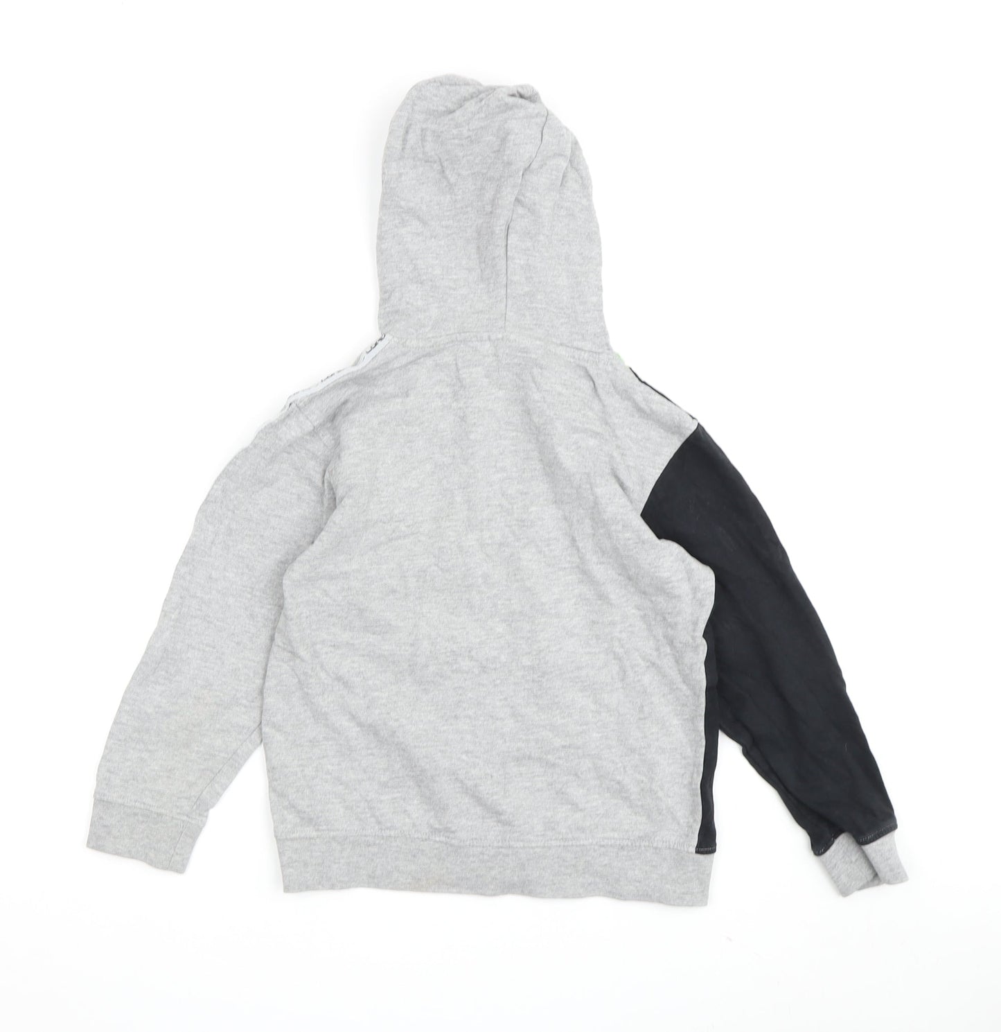 City Comfort Boys Grey Black Gaming Hoodie 7-8 Years