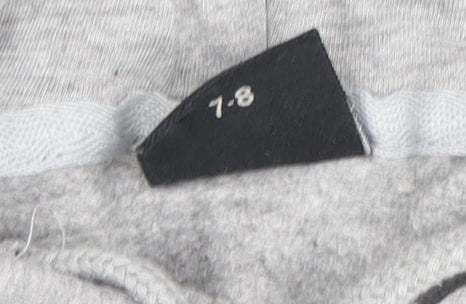 City Comfort Boys Grey Black Gaming Hoodie 7-8 Years
