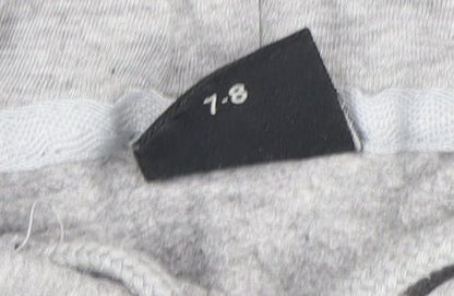 City Comfort Boys Grey Black Gaming Hoodie 7-8 Years