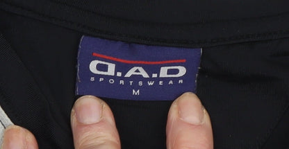 D.A.D Sportswear Men's Medium Black T-Shirt