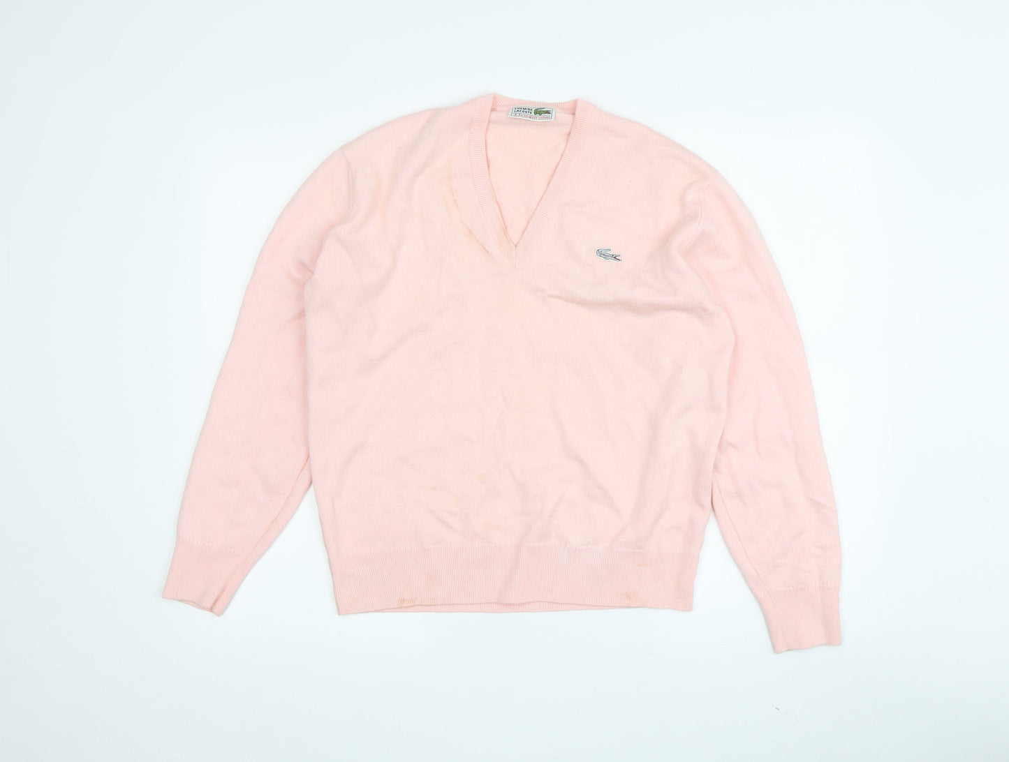 Womens UK Size 6 Lacoste Pink Pullover Jumper