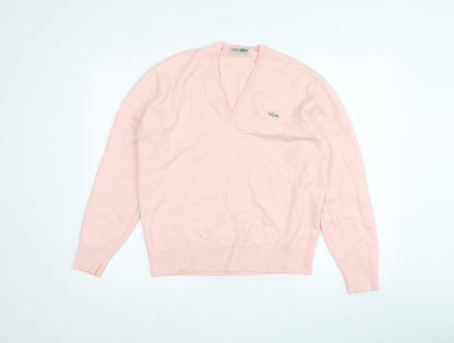 Womens UK Size 6 Lacoste Pink Pullover Jumper
