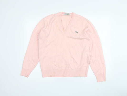 Womens UK Size 6 Lacoste Pink Pullover Jumper