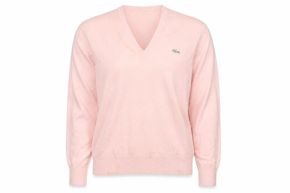 Womens UK Size 6 Lacoste Pink Pullover Jumper