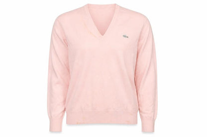 Womens UK Size 6 Lacoste Pink Pullover Jumper