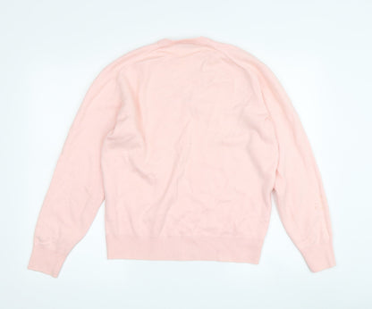 Womens UK Size 6 Lacoste Pink Pullover Jumper