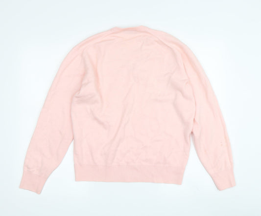 Womens UK Size 6 Lacoste Pink Pullover Jumper