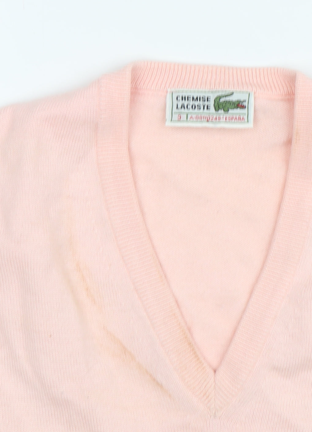 Womens UK Size 6 Lacoste Pink Pullover Jumper
