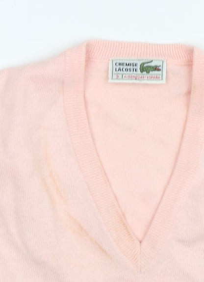 Womens UK Size 6 Lacoste Pink Pullover Jumper