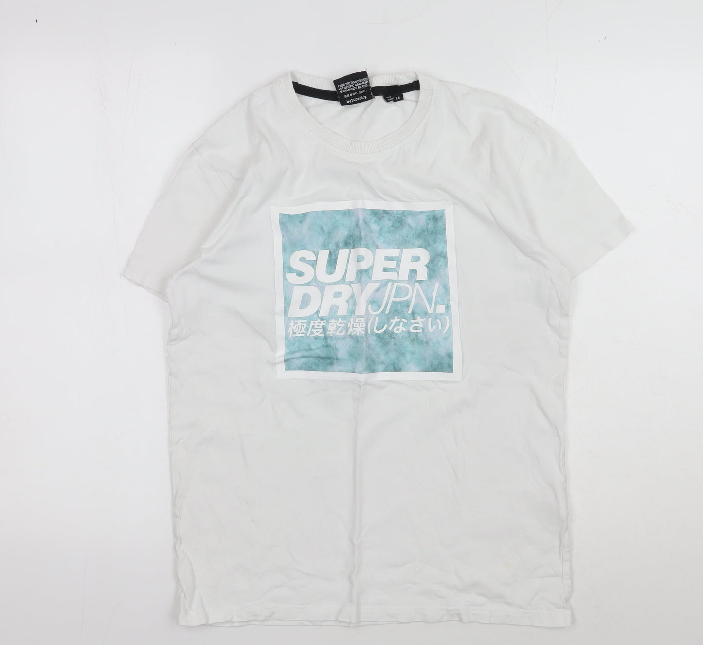 Superdry Men's XS White Graphic Print T-Shirt