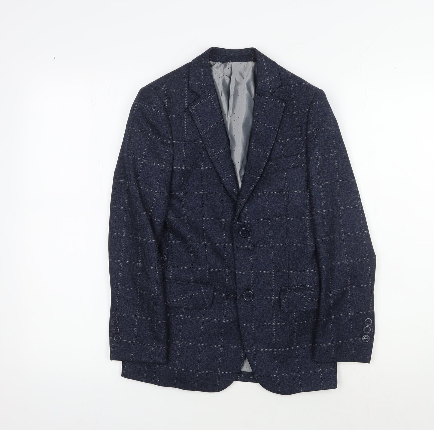 Paisley London Boys Navy Checked Blazer UK 10
