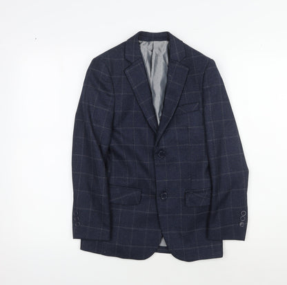 Paisley London Boys Navy Checked Blazer UK 10