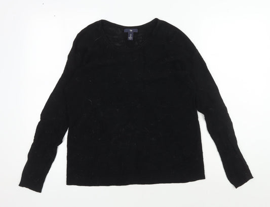 Gap Women's Black Pullover Jumper, Size S